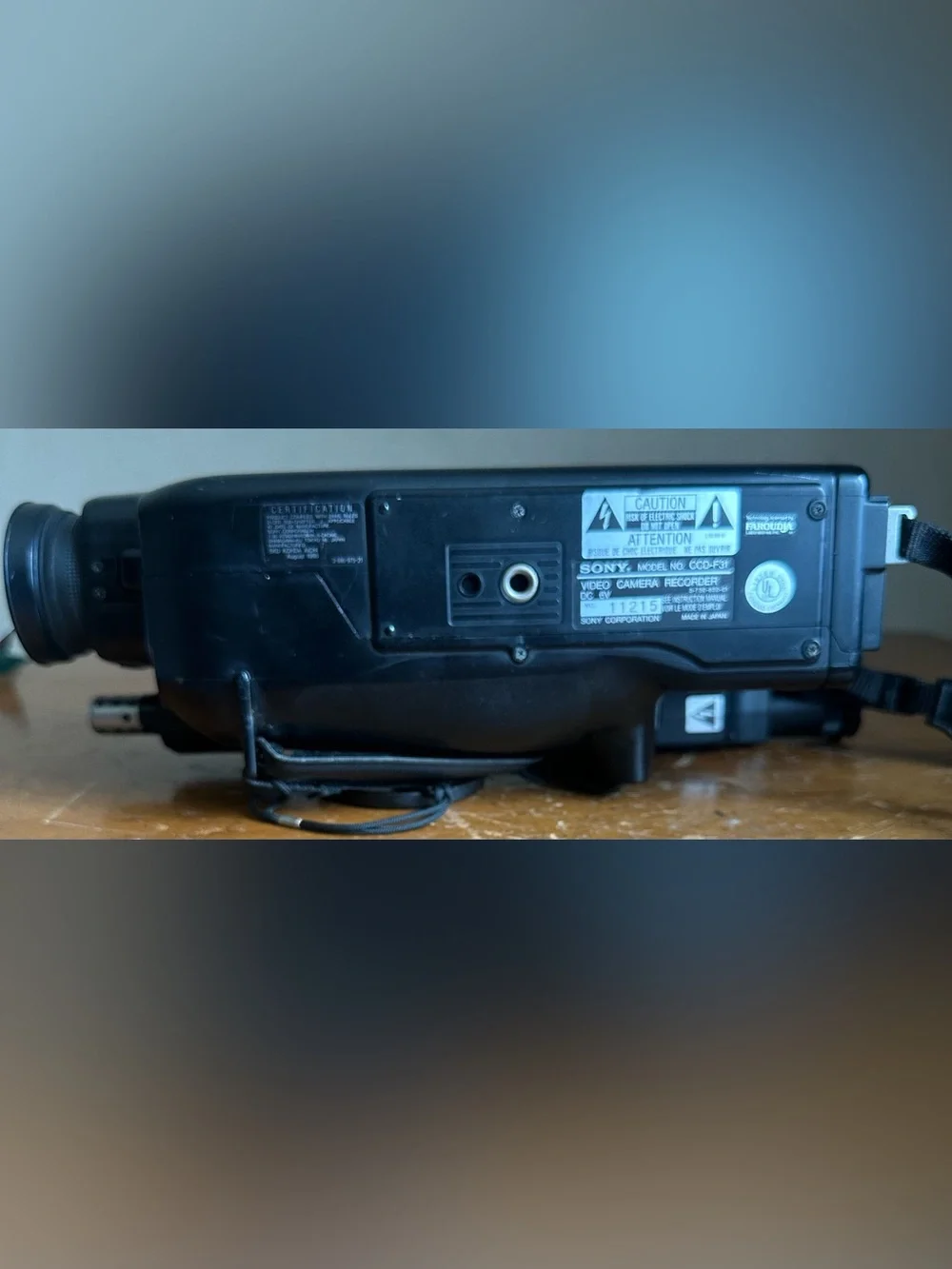 Sony Black Camcorder with Prominent Zoom Lens